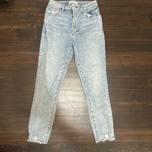Abercrombie high rise super skinny ankle jeans size 4